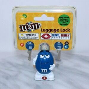 M&M's Blue Character Luggage Lock TSA Approved Travel Sentry MR3901BL NEW